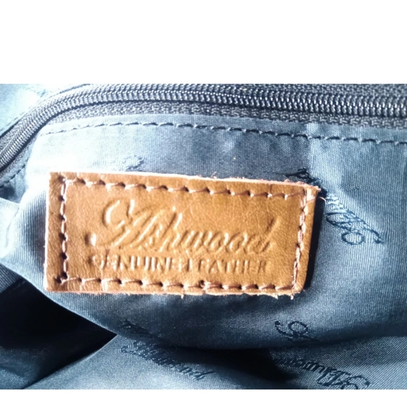 Ashwood Gina Leather Handbag 3 Section Large Work Handbag~Brown - Picture 7 of 9